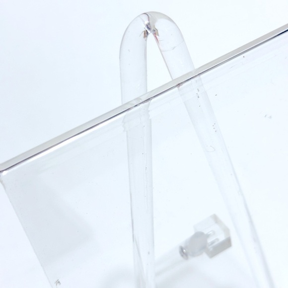 CONTAINER STORE 5”x10” Clear Acrylic Picture Frame Easel Stand - Holds 5x7 Photo - Picture 7 of 12